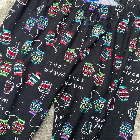 Christmas Leggings Size Small mittens - Picture 4 of 7